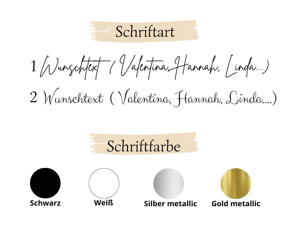 Personalisierte Glasflasche mit Namen