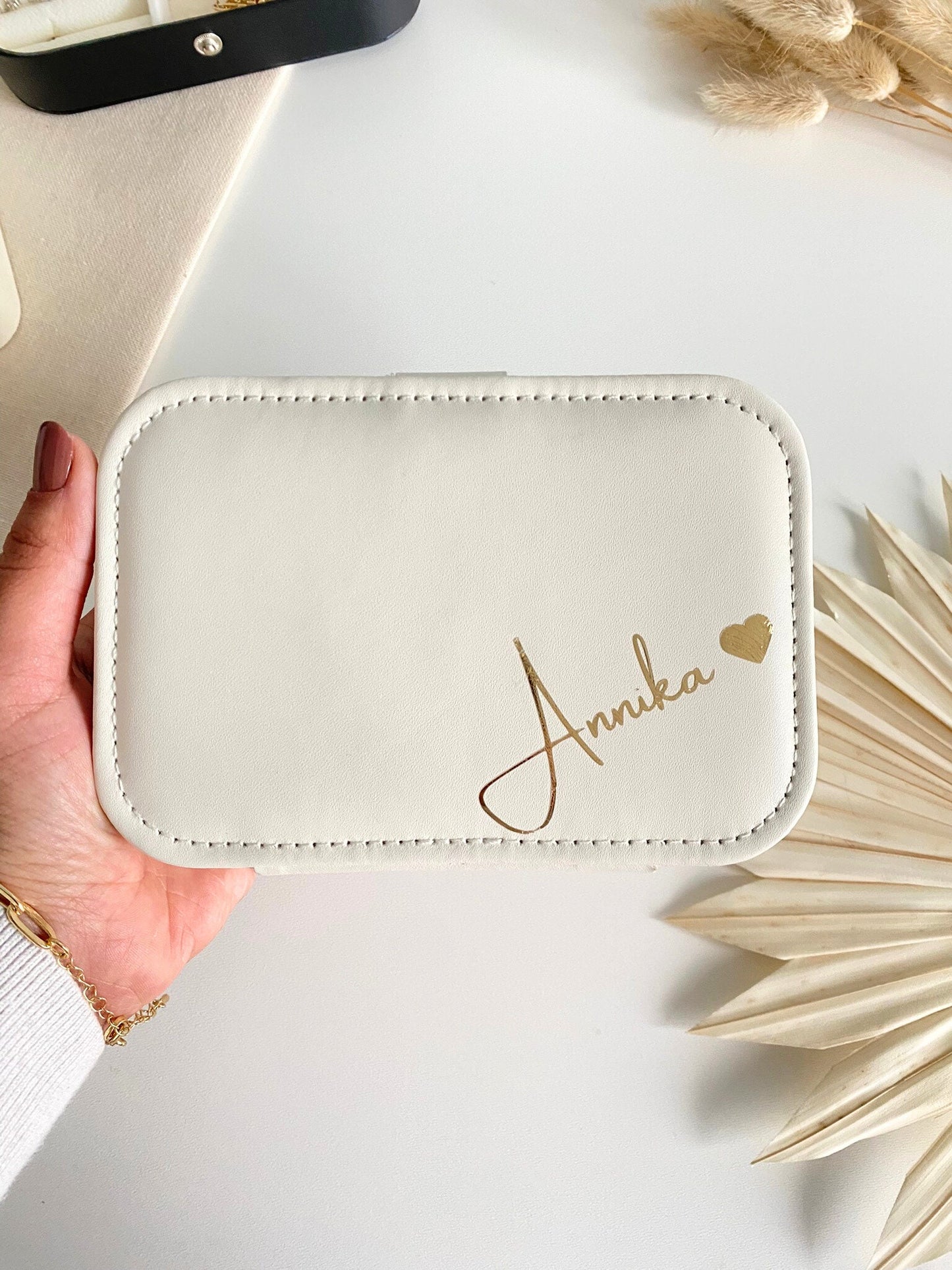 Personalisierte Schmuckbox | Trauzeugin Brautjungfern Braut| Geschenk mit Namen | Geschenkidee | JGA Schmuckkästchen