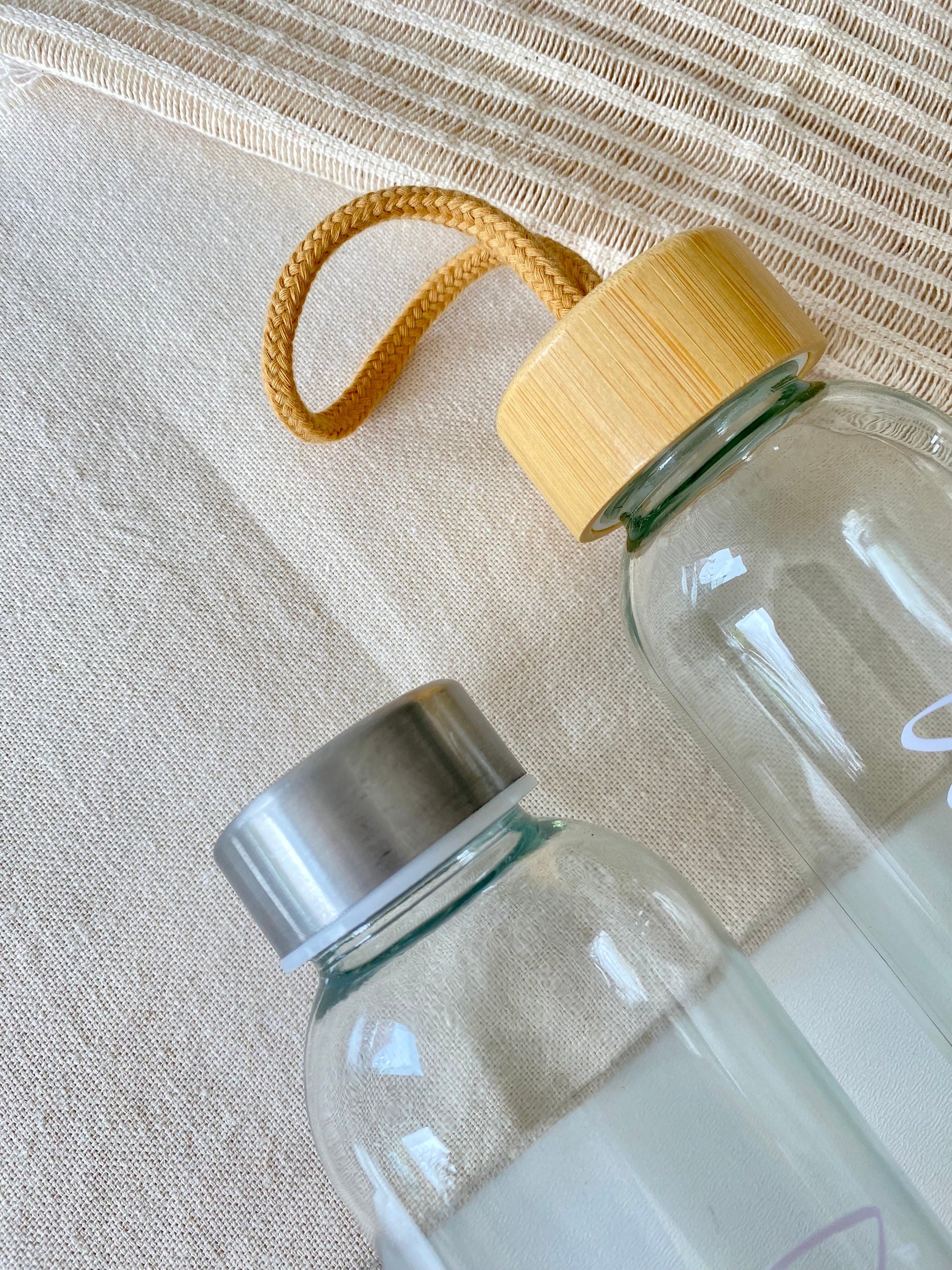 Personalisierte Glasflasche mit Namen