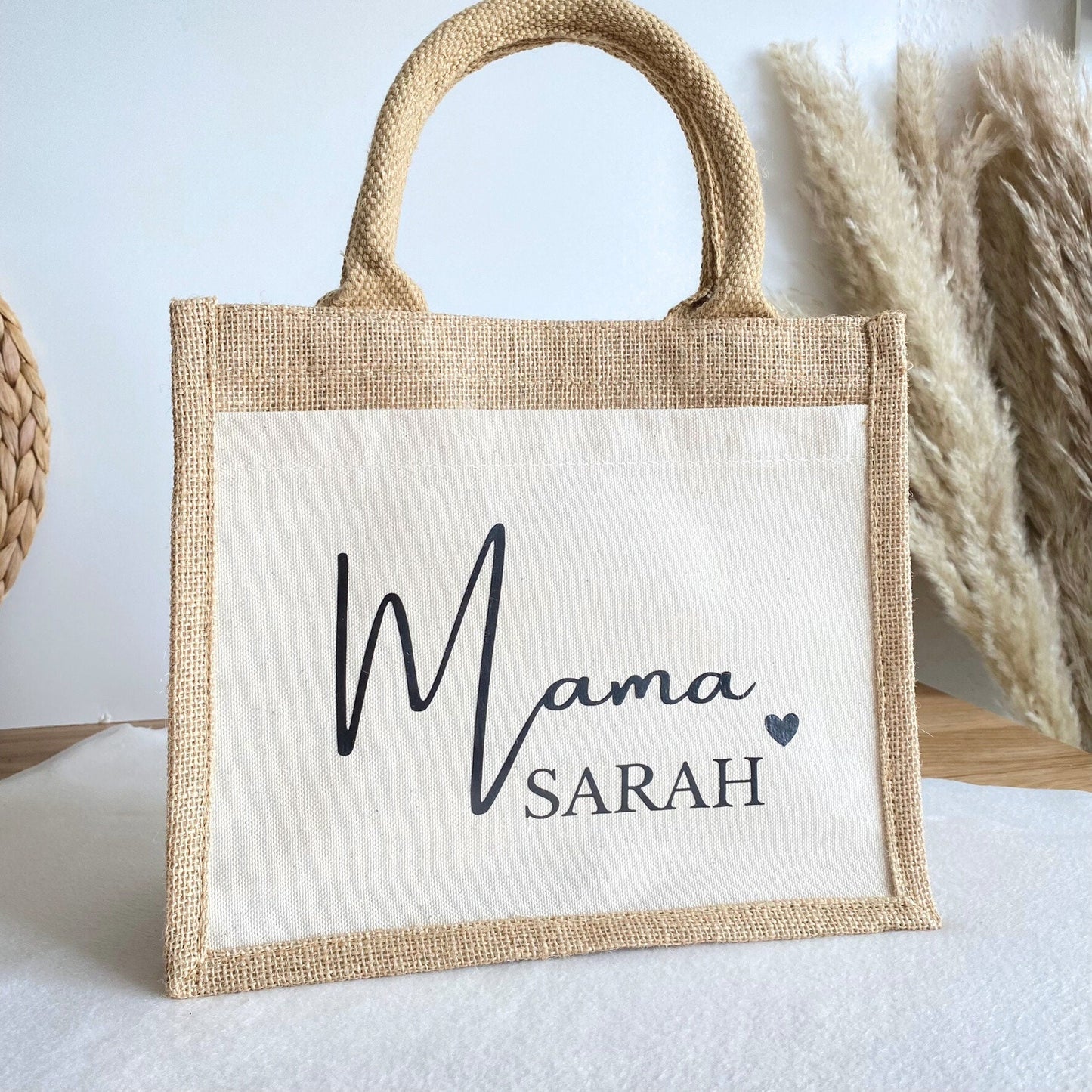 Personalisierte Jutetasche | Mama Oma | Einkaufstasche | Markttasche | Strandtasche | Geschenk Frau Mama | Geburtstag | Muttertag