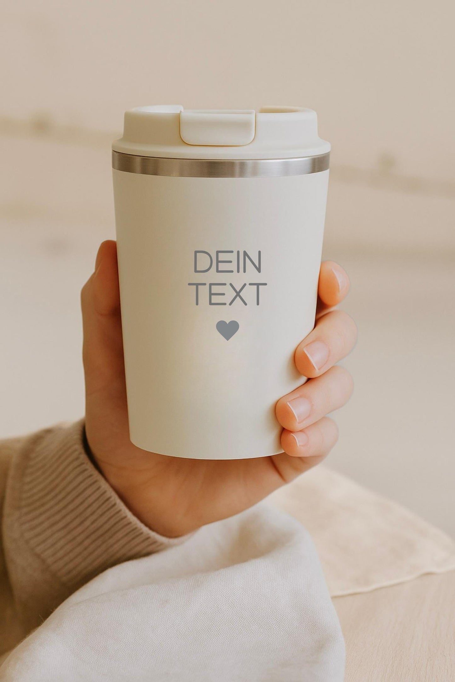 Personalisierter Becher mit deinem Text | Wunschtext | Thermobecher mit Namen | Kaffeebecher mit Gravur | Kaffee Tee | Geschenkidee