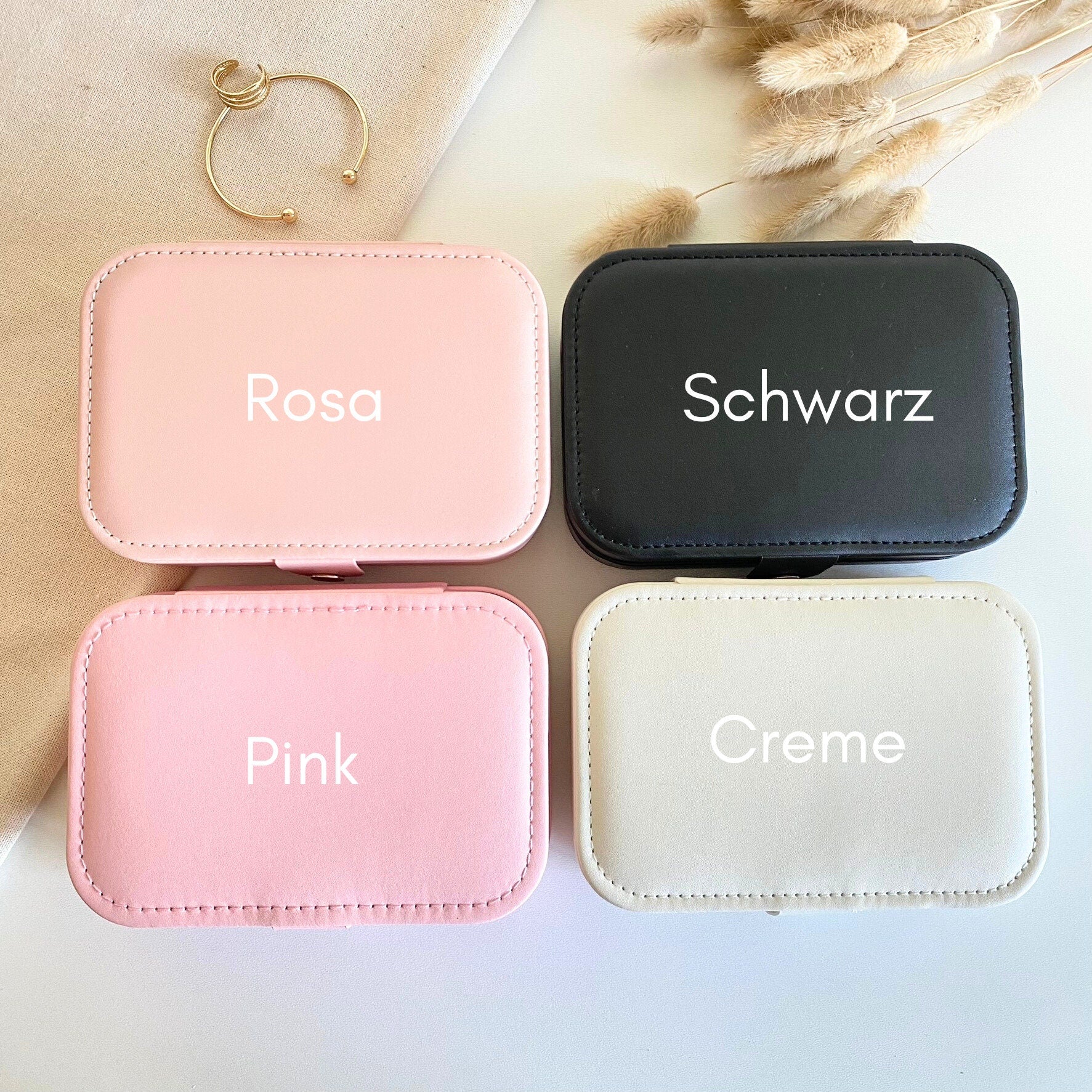 Personalisierte Schmuckbox mit Namen | Schmuckkästchen | Schmuck Organizer | Geschenk für Frauen und Mama | Geschenkidee | Geburtstag