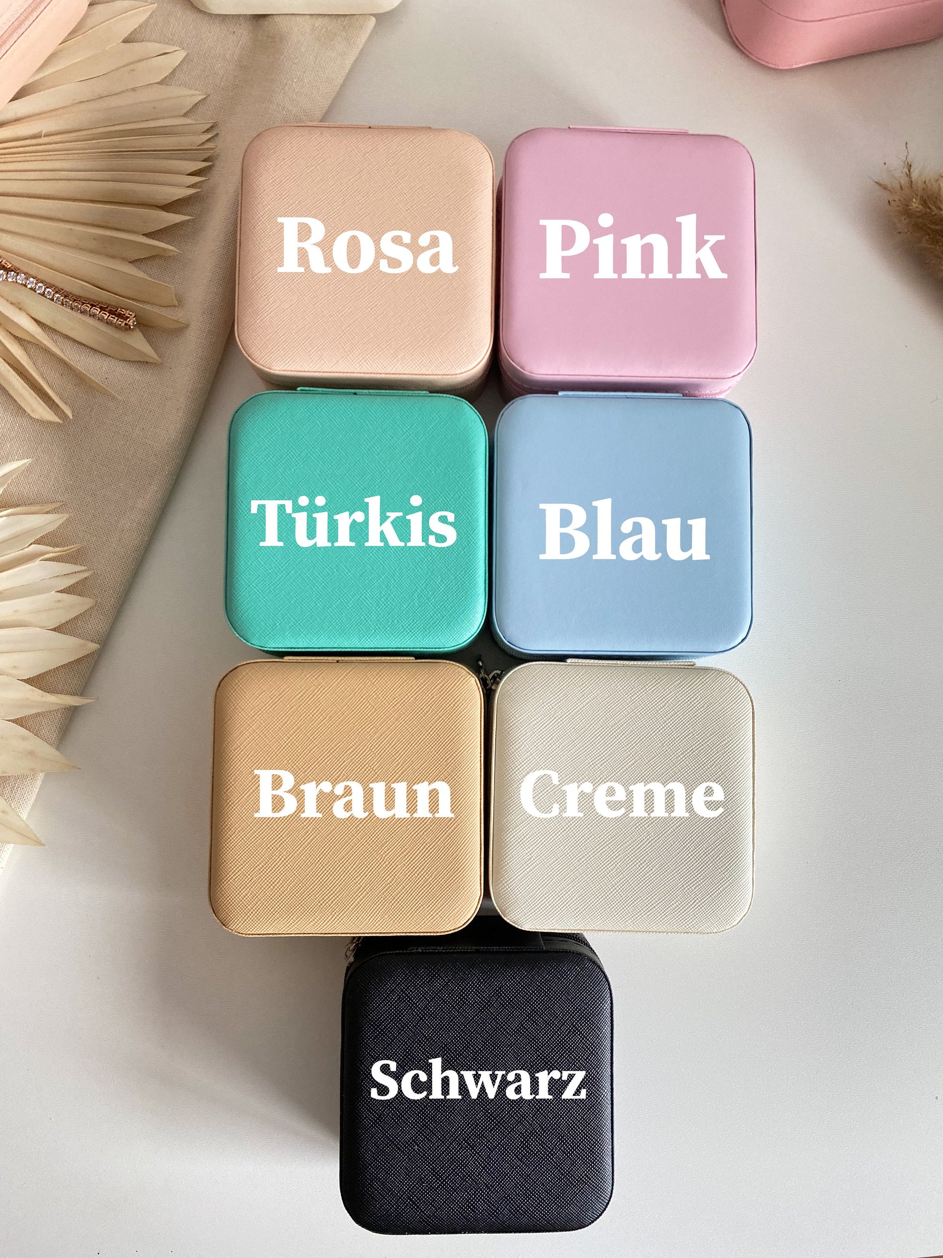 Personalisierte Schmuckbox mit Namen | Schmuckkästchen | Schmuck Organizer | Geschenk für Frauen und Mama | Geschenkidee | Geburtstag