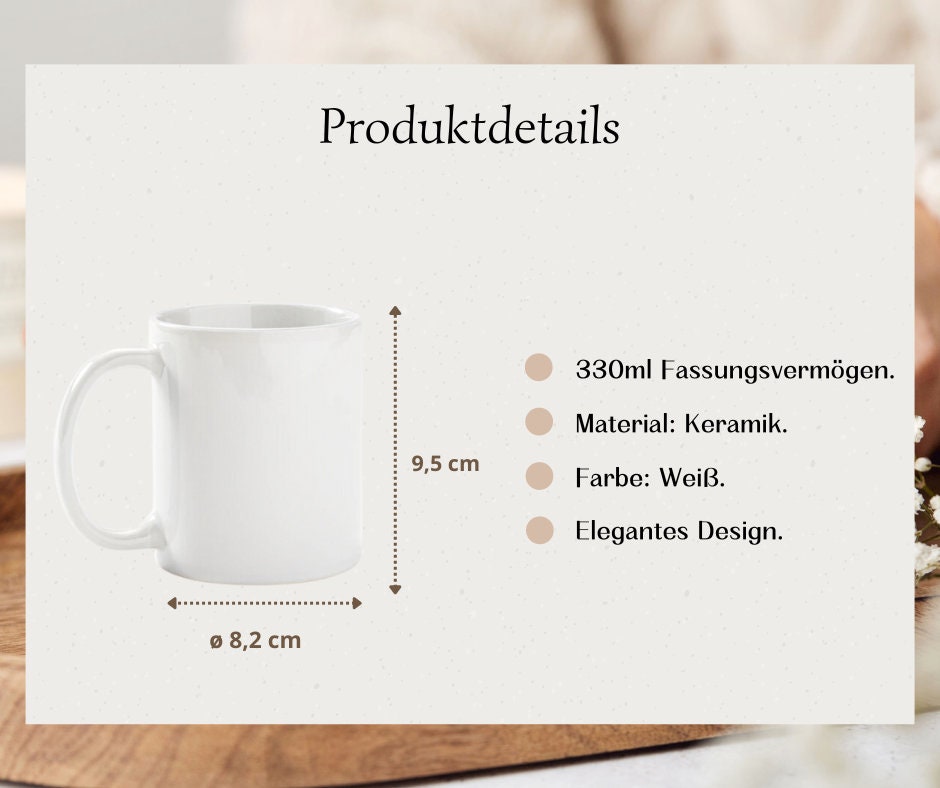 Personalisierte Tasse für Lehrerin Erzieherin | Keramiktasse | Lehrerin mit Herz und Namen | Geschenk Abschiedsgeschenk | Geschenkidee |