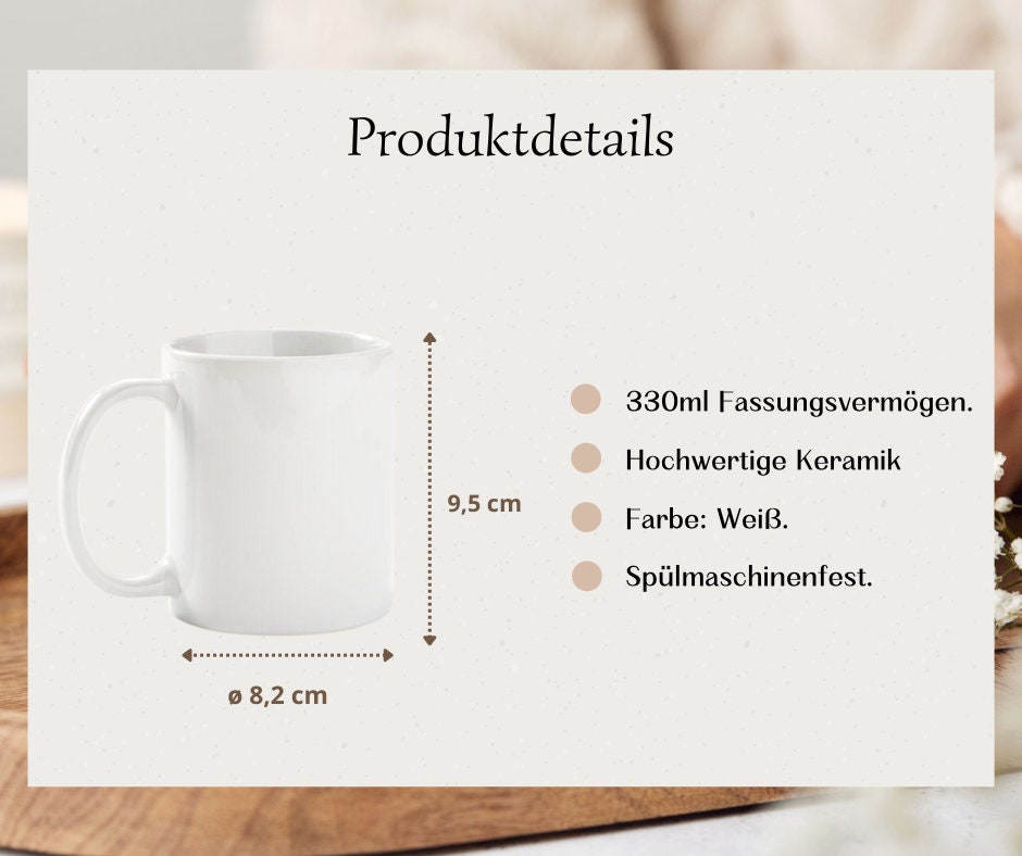 Personalisierte Tasse Mit Namen | Keramiktasse | Geburtstag | Geschenk für Mama, Papa, Frauen, Männer | Geschenkidee