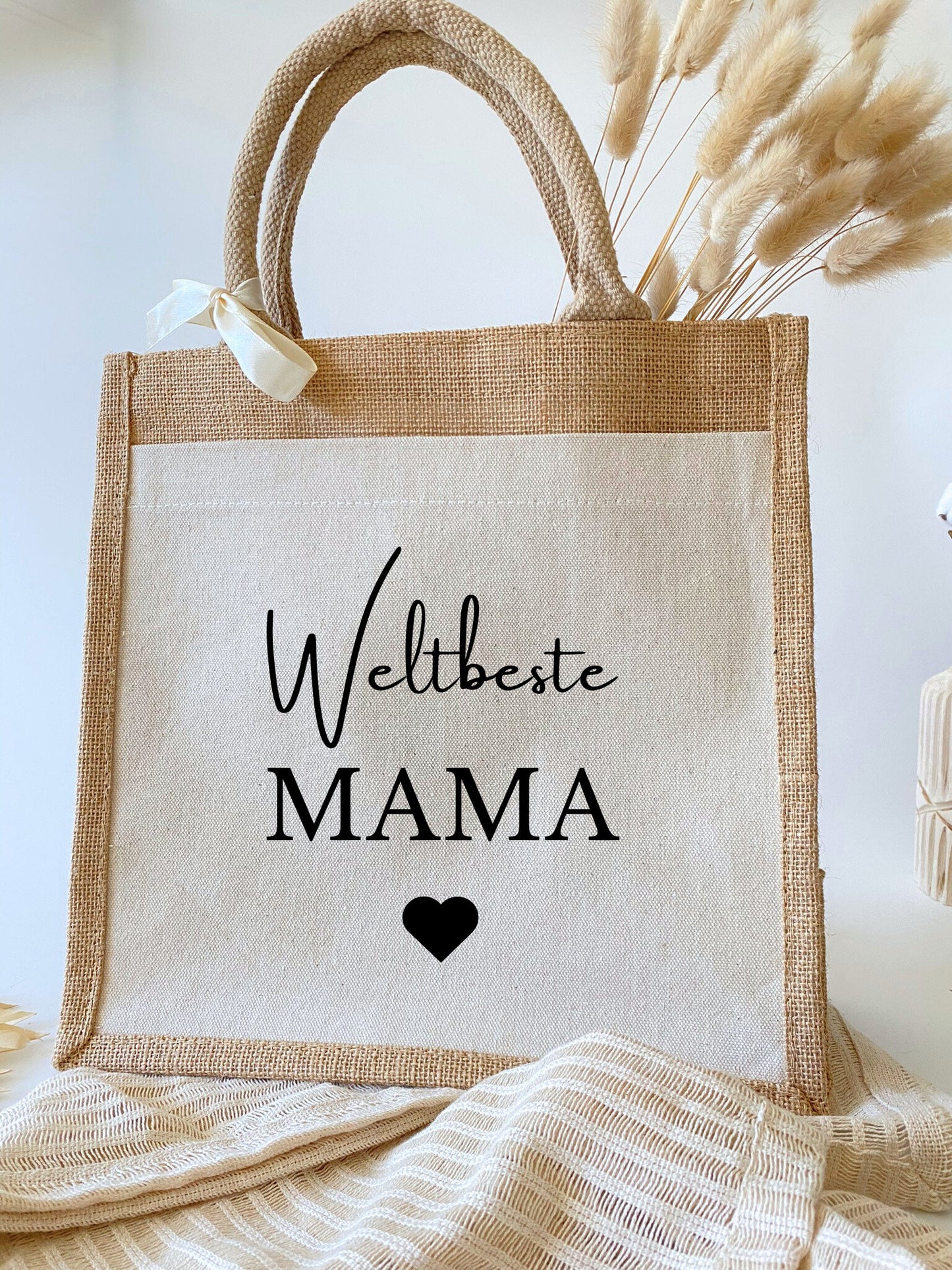 Jutetasche Weltbeste Mama