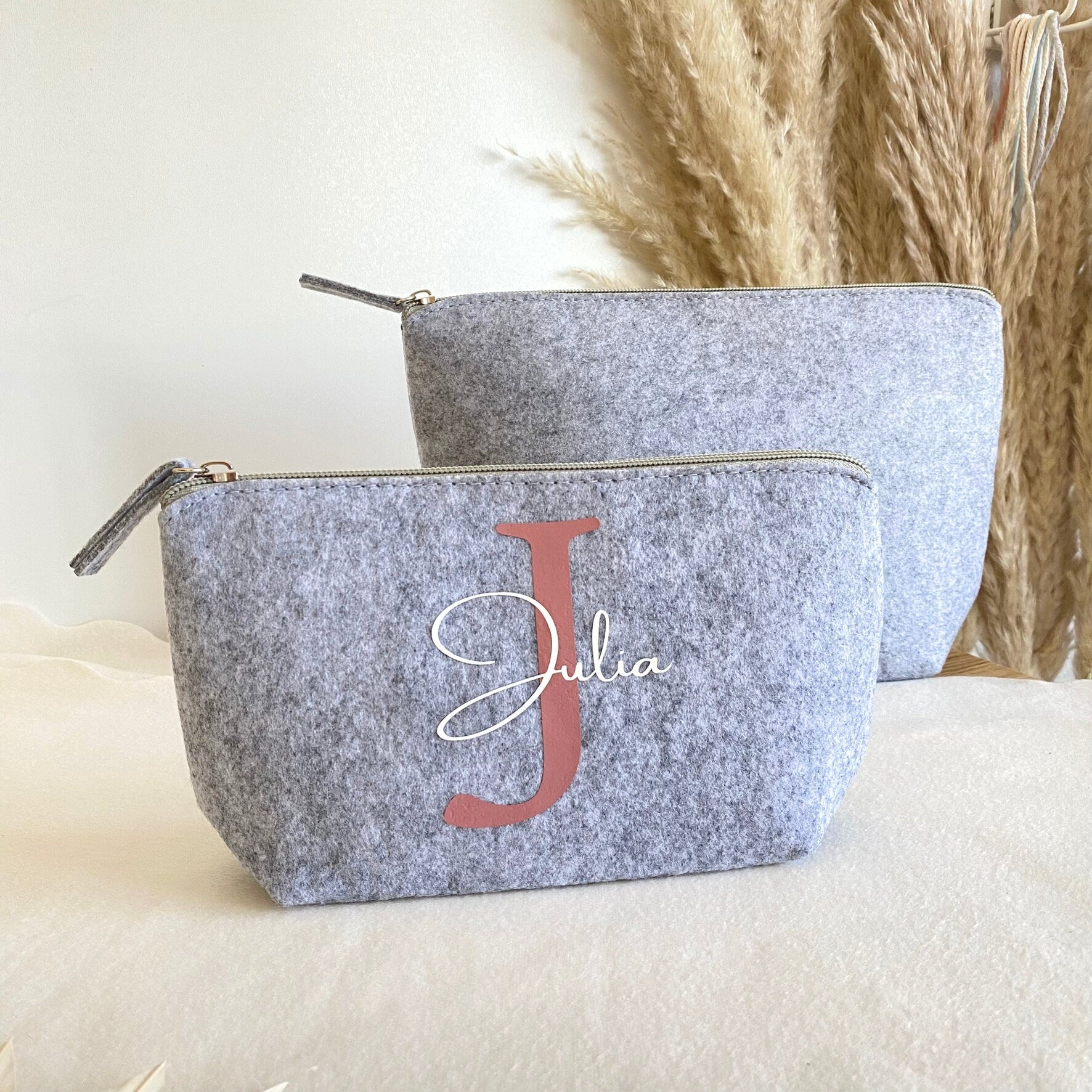 Personalisierte Kosmetiktasche mit Namen Geschenkidee für Frauen