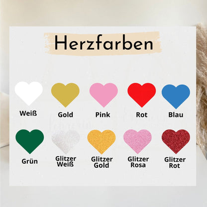 Personalisierte Jutetasche „mit Herz“ für Lehrerin und Erzieherin