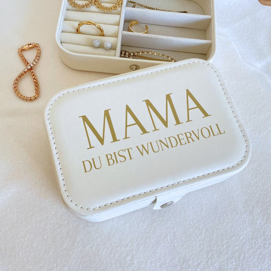 Personalisierte Schmuckbox Beste Mama | Schmuckkästchen | Geschenk für Frauen und Mama mit Namen | Geschenkidee | Muttertag