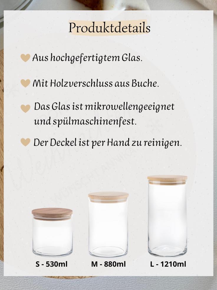 Personalisiertes Vorratsglas „Weihnachtsbäckerei“ als Keksdose