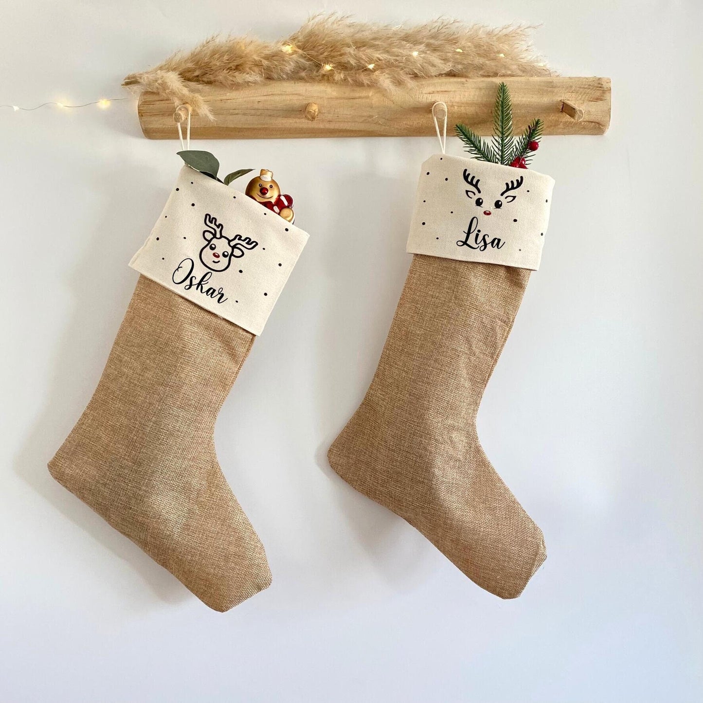 Personalisierter Weihnachtsstrumpf mit Namen