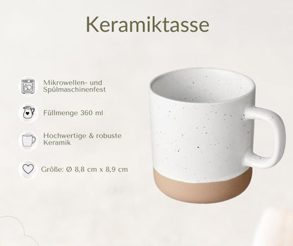 Keramiktasse „Hebamme mit Herz“ als Dankeschön