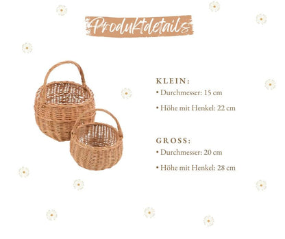 Personalisiertes Osterkörbchen | Holzanhänger mit Namen | Osterkorb Kinder | Geschenkidee | Osternest personalisierter Anhänger Ostertasche