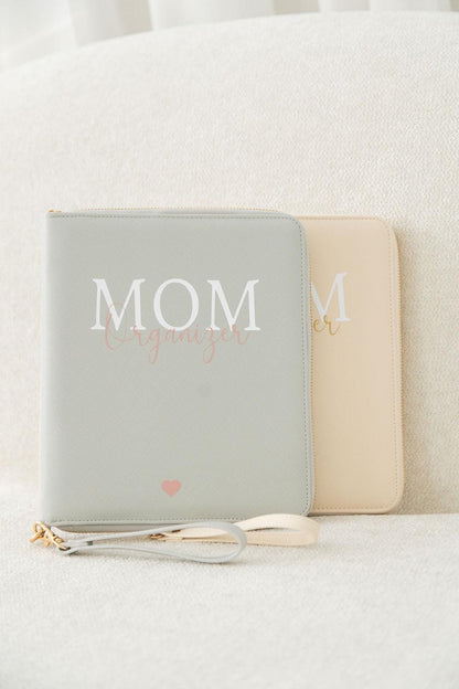 MOM Organizer | Personalisiert mit Namen | U-Heft Hülle | Planer personalisiert mit Wunschtext | Aufbewahrung Mutterpass, Impfpass