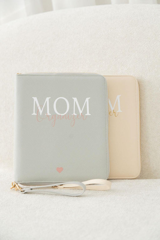 MOM Organizer | Personalisiert mit Namen | U-Heft Hülle | Planer personalisiert mit Wunschtext | Aufbewahrung Mutterpass, Impfpass