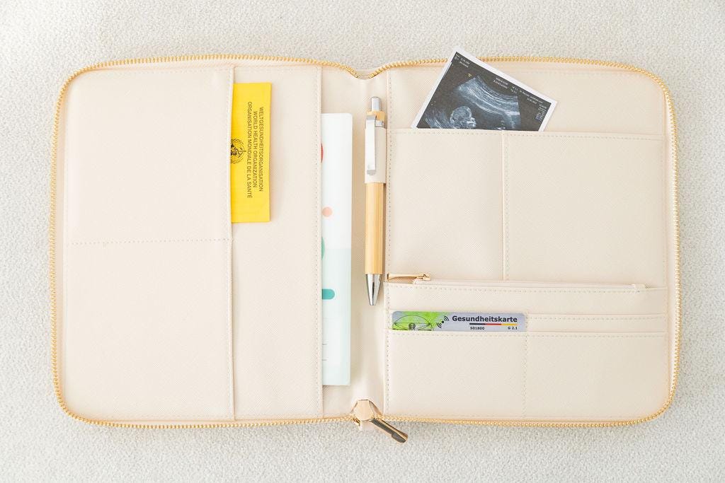 MOM Organizer | Personalisiert mit Namen | U-Heft Hülle | Planer personalisiert mit Wunschtext | Aufbewahrung Mutterpass, Impfpass