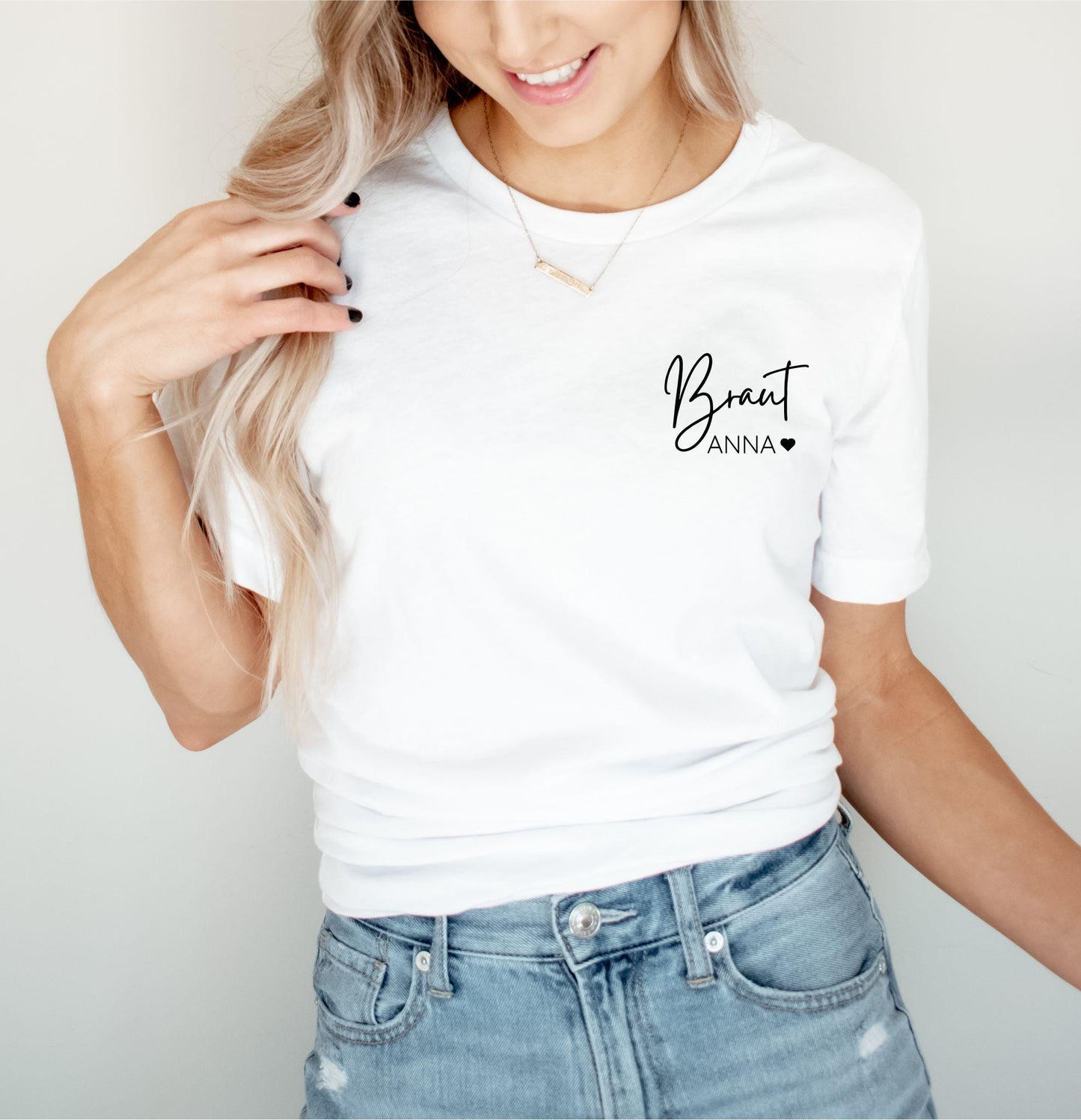 JGA T-Shirt für Braut und Team Braut
