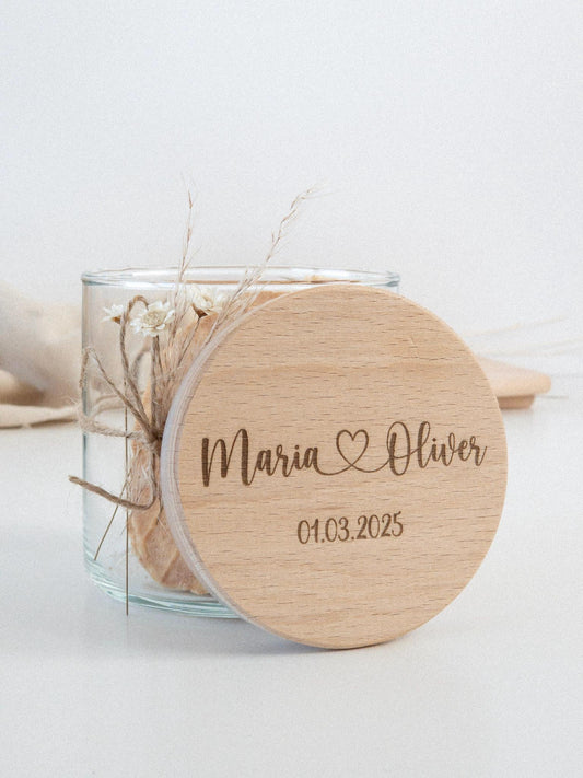 Hochzeitsgeschenk Geld | Geldgeschenk | Vorratsglas | Geschenkverpackung | Brautpaar Geschenk | Kleinigkeit Silberhochzeit Personalisiertes