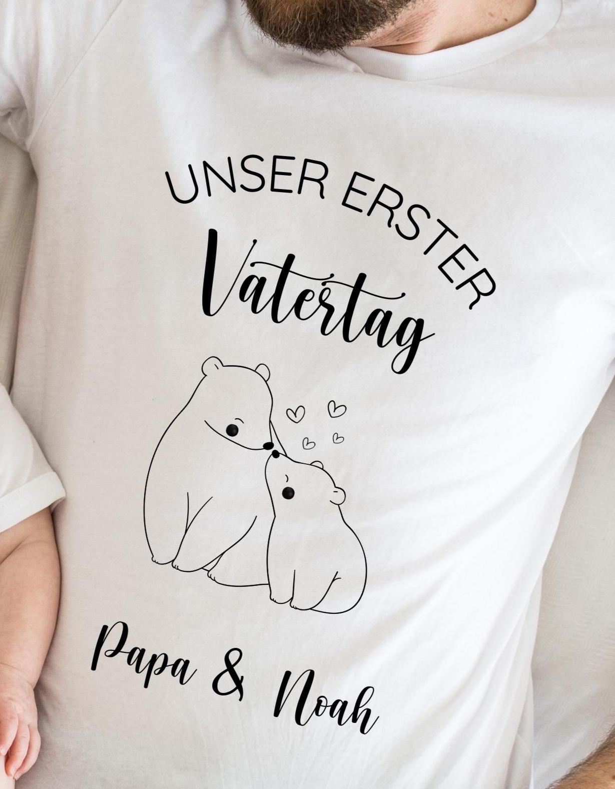 Personalisiertes Papa-Baby-Set „Unser erster Vatertag“