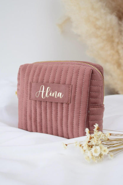 Personalisierte Kosmetiktasche mit Namen in Klein oder Groß