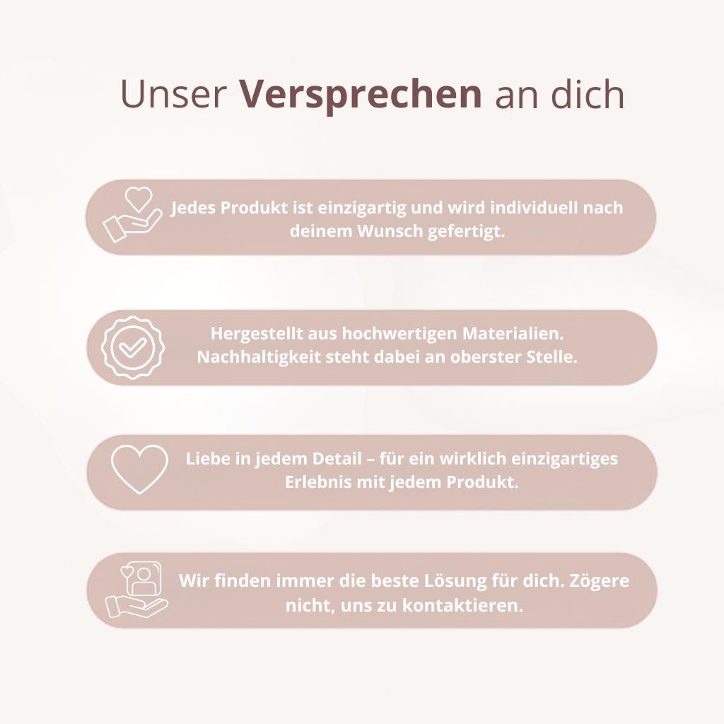 Personalisiertes Vorratsglas mit Herzmotiv als Dankeschön