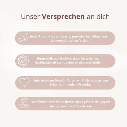 Personalisiertes Vorratsglas mit Herzmotiv als Dankeschön