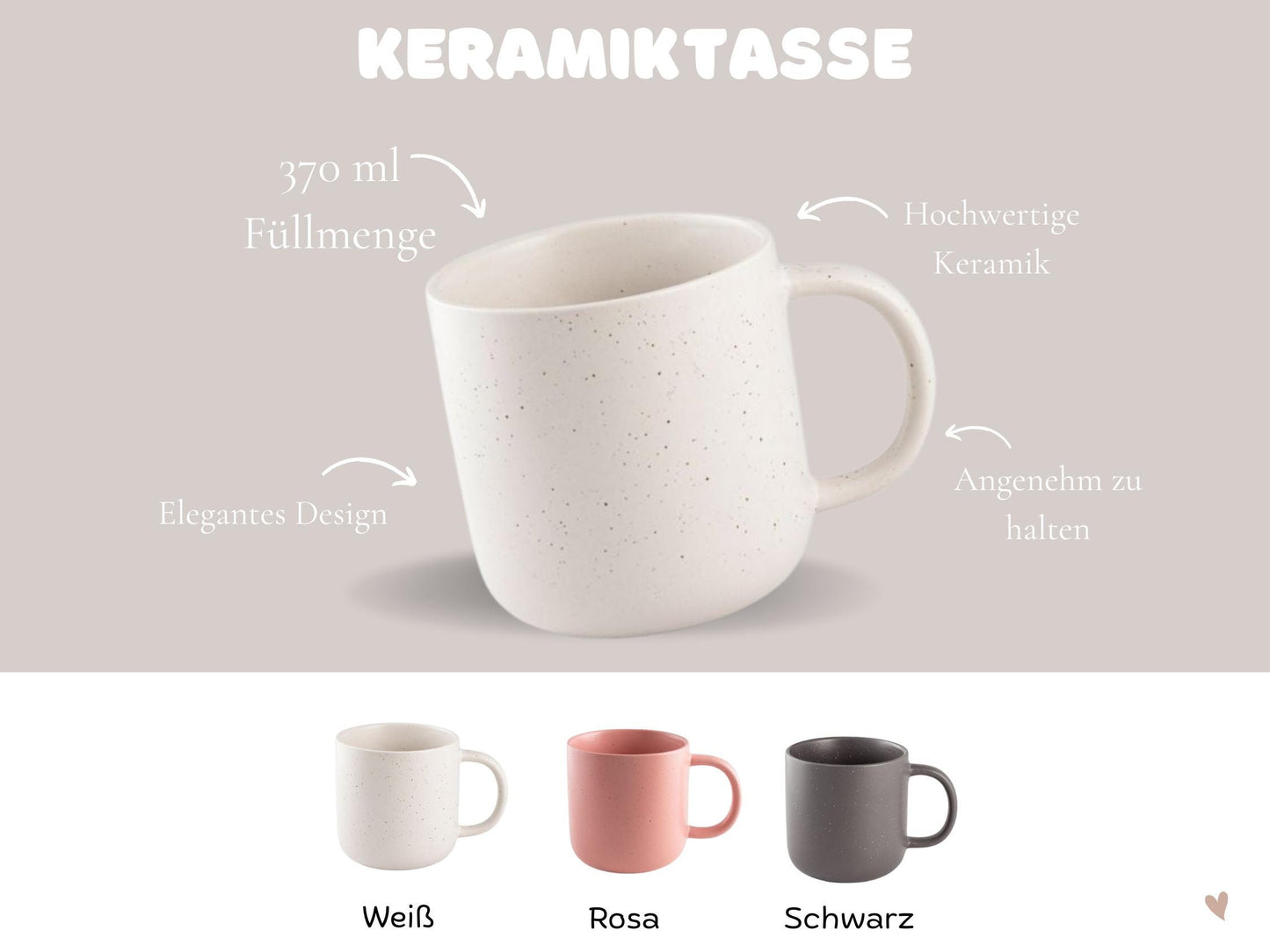 Personalisierte Keramiktasse „Beste Mama / Bester Papa“
