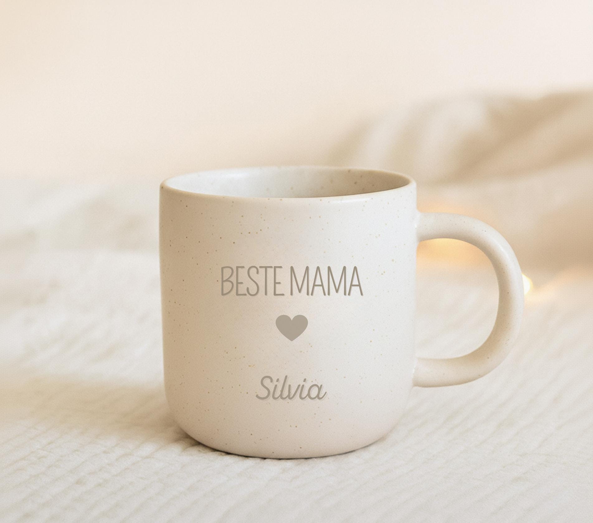 Personalisierte Keramiktasse „Beste Mama / Bester Papa“