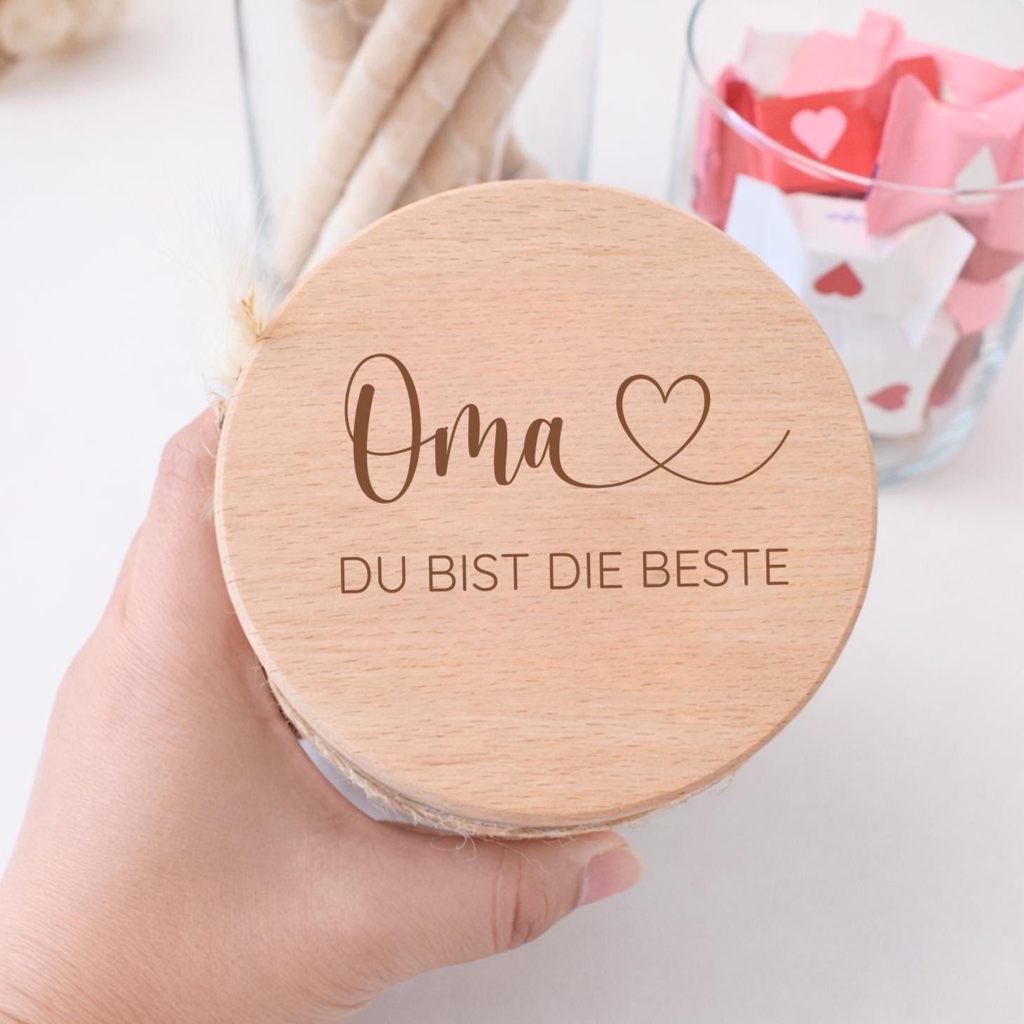 Vorratsglas „Du bist die Beste oder der Beste“ für Familie