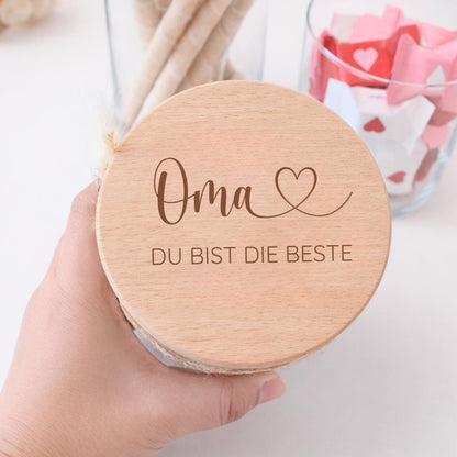Vorratsglas „Du bist die Beste oder der Beste“ für Familie
