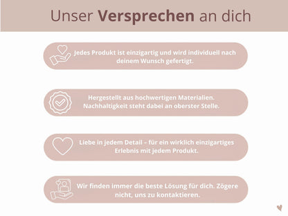 Personalisiertes Holztablett für Mama „Glück ist, eine Mama“