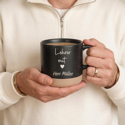 Personalisierte Tasse „Lehrerin mit Herz“ für Schule und Kita