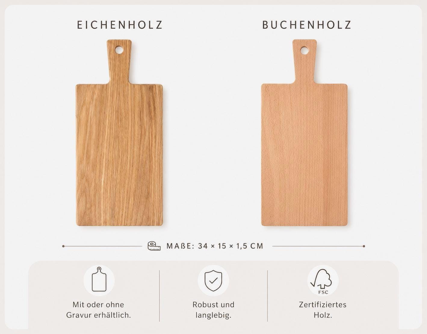 Personalisiertes Schneidebrett | Hochzeitsgeschenk mit Namen & Datum | Geschenk für das Brautpaar | Holzbrett