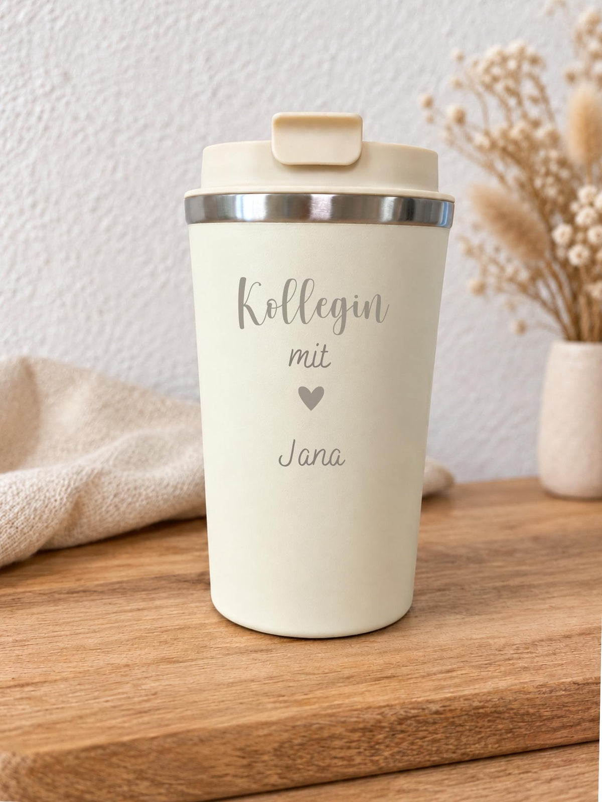Thermobecher „Kollegin mit Herz“, 360 ml