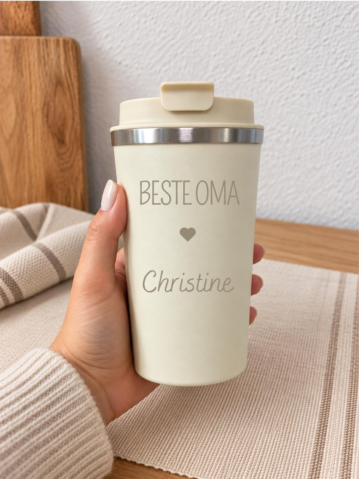 Thermobecher „Beste Oma / Bester Opa“, 360 ml – Produktansicht 4