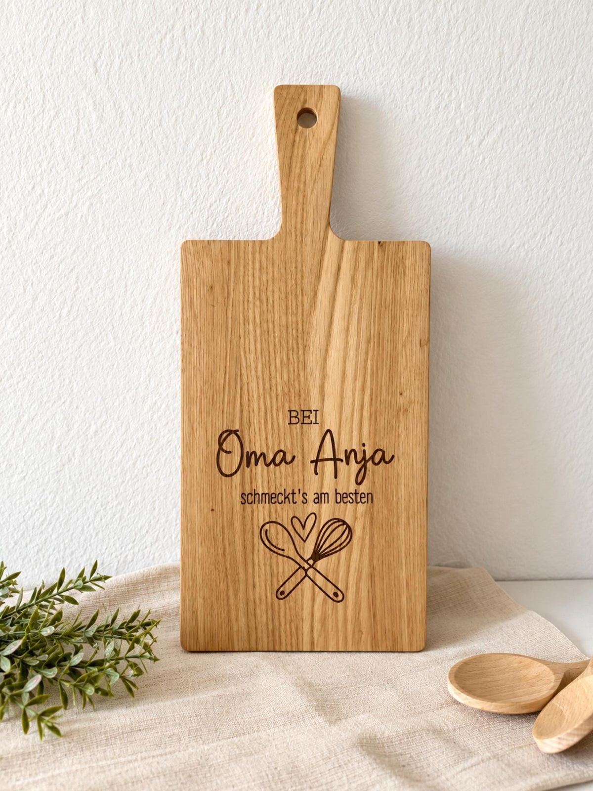 Schneidebrett für Oma „Bei Oma schmeckt’s am besten“