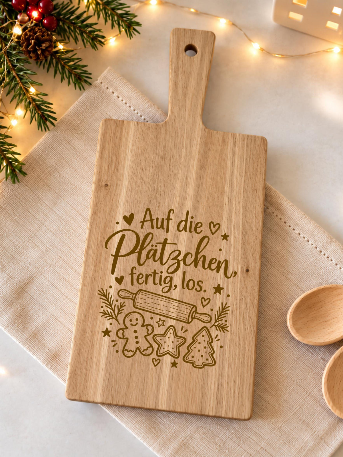 Schneidebrett „Auf die Plätzchen, fertig, los!“ – Produktansicht 2