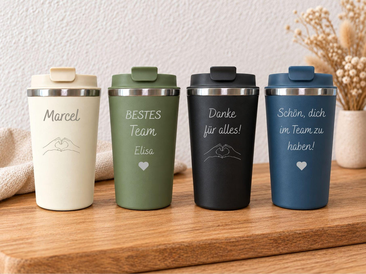 Personalisierter Thermobecher für Mitarbeiter, 360 ml