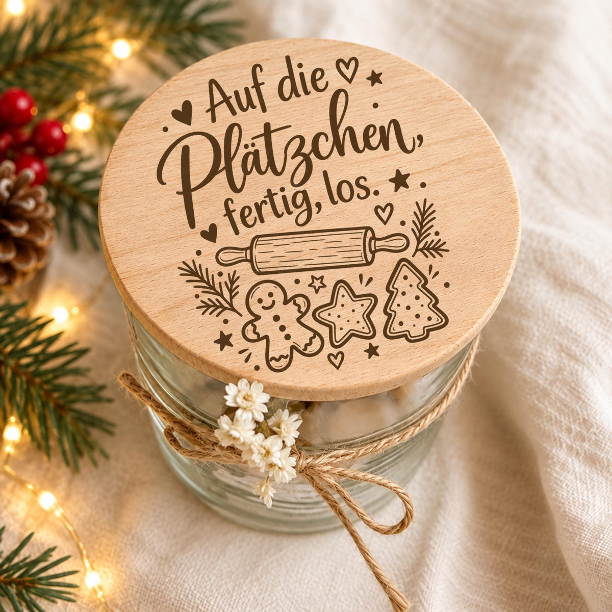 Keksdose „Auf die Plätzchen, fertig, los!“