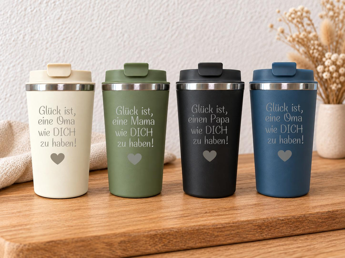 Thermobecher „Glück ist ...“ für Familie, 360 ml – Produktansicht 3