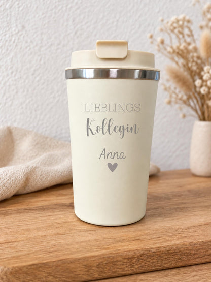 Thermobecher „Lieblingskollegin“, 360 ml – Produktansicht 2