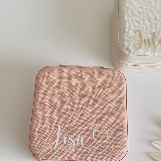 Personalisierte Schmuckbox mit Namen | Schmuckkästchen | Schmuck Organizer | Geschenk für Frauen und Mama | Geschenkidee | Geburtstag