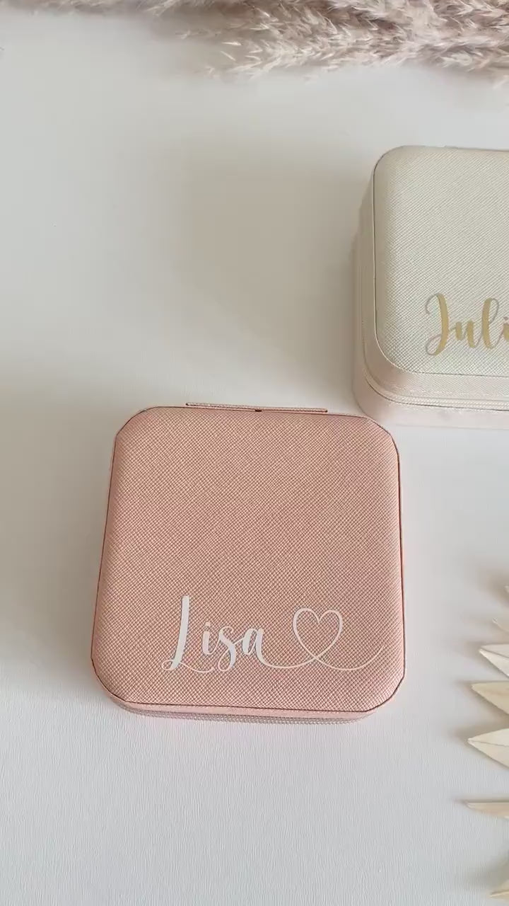 Personalisierte Schmuckbox mit Namen | Schmuckkästchen | Schmuck Organizer | Geschenk für Frauen und Mama | Geschenkidee | Geburtstag