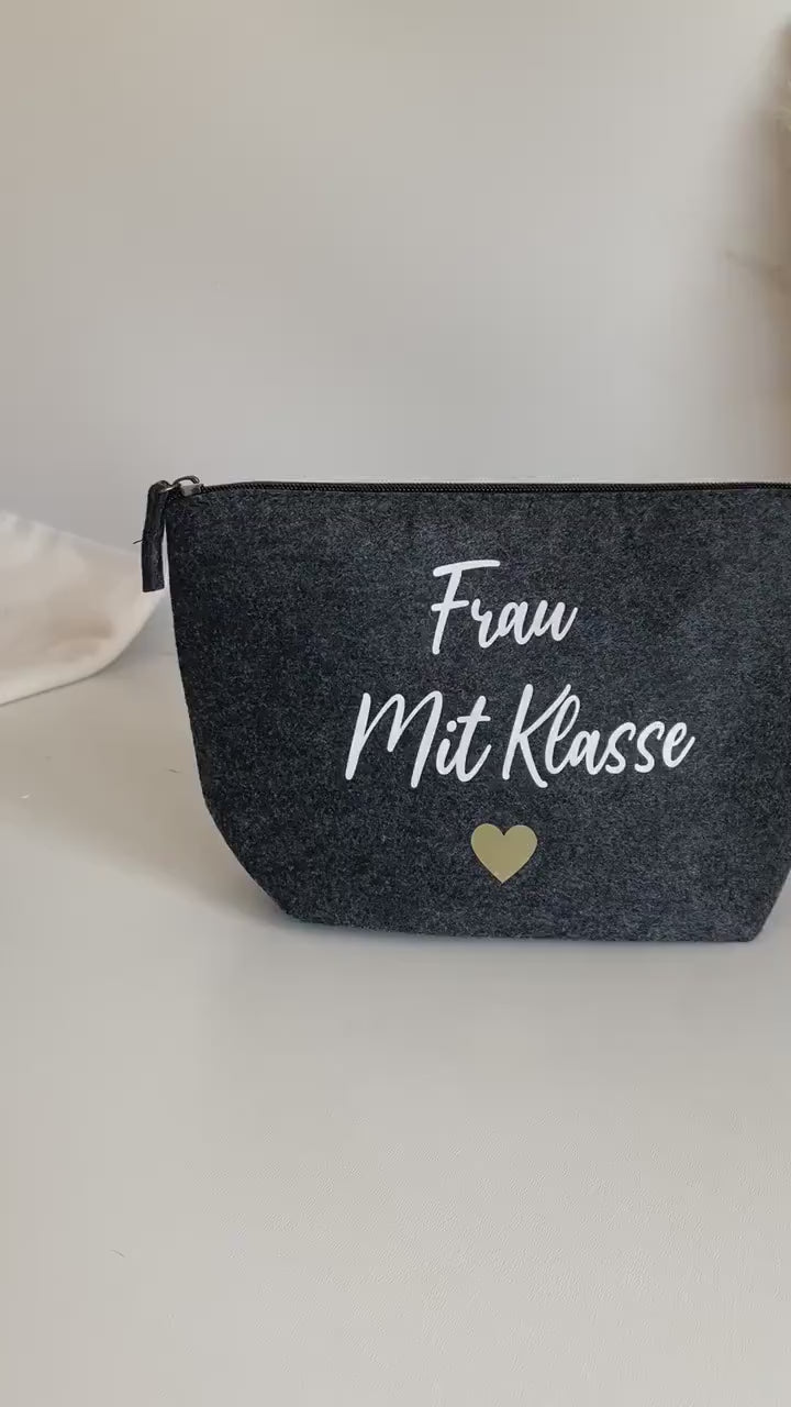 Geschenk Lehrerin | Frau mit Klasse | Personalisiertes Geschenk | mit Namen | Abschiedsgeschenk Grundschule Mäppchen