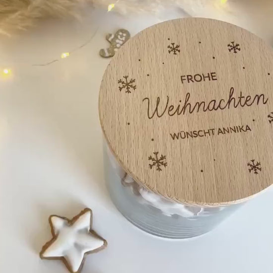 Keksdose personalisiert | Personalisiertes Vorratsglas | Weihnachten | Weihnachtsgeschenk mit Namen | Plätzchen | Weihnachtsdeko | Nikolaus